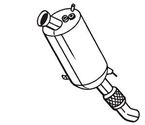 Sot-/Partikelfilter Avgassystem in the group Exhaust parts / Particle filter diesel at  Professional Parts Sweden AB (097-753)