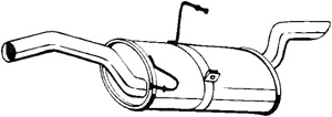 Bakre ljuddmpare in the group Exhaust parts / End Pipe at  Professional Parts Sweden AB (190-101)