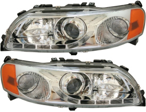 Headlamp + Corner lamp chrome L&R in the group Headlights / Lightning / Headlights at  Professional Parts Sweden AB (35430280)