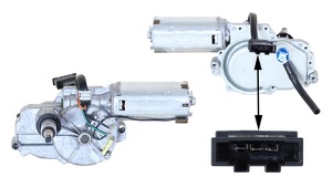Vindrutetorkarmotor bak in the group Wiper equipment / Wiper motor at  Professional Parts Sweden AB (95047170)