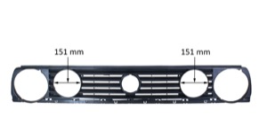 Kylargrill in the group Body parts / Body Parts / Radiator Grille / Radiator Grille at  Professional Parts Sweden AB (9521989)