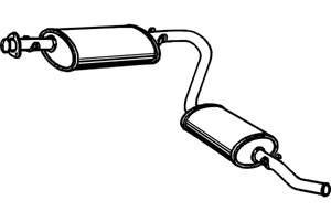 Rear muffler in the group  at  Professional Parts Sweden AB (P1764)