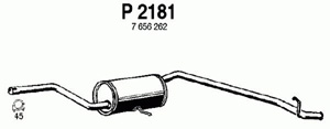 Rear muffler in the group  at  Professional Parts Sweden AB (P2181)