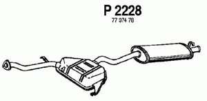 Rear muffler in the group  at  Professional Parts Sweden AB (P2228)