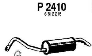 Rear muffler in the group  at  Professional Parts Sweden AB (P2410)