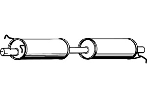 Intermediate muffler in the group  at  Professional Parts Sweden AB (P2427)