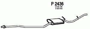 Rear muffler in the group  at  Professional Parts Sweden AB (P2436)