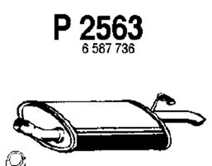 Rear muffler in the group  at  Professional Parts Sweden AB (P2563)