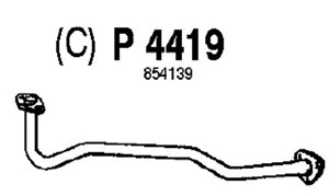 Front pipe in the group  at  Professional Parts Sweden AB (P4419)