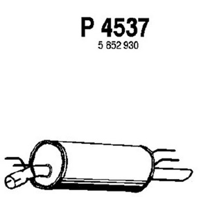 Rear muffler in the group  at  Professional Parts Sweden AB (P4537)