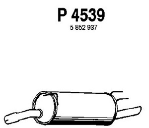 Rear muffler in the group  at  Professional Parts Sweden AB (P4539)