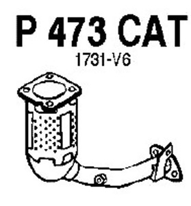 Catalytic converter in the group  at  Professional Parts Sweden AB (P473CAT)