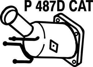 Catalytic converter in the group  at  Professional Parts Sweden AB (P487DCAT)