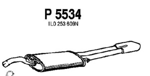 Rear muffler in the group  at  Professional Parts Sweden AB (P5534)