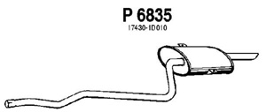 Rear muffler - Replcaed by P6889 in the group  at  Professional Parts Sweden AB (P6835)