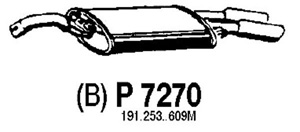 Rear muffler in the group  at  Professional Parts Sweden AB (P7270)