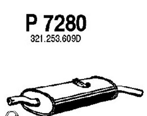 Rear muffler in the group  at  Professional Parts Sweden AB (P7280)
