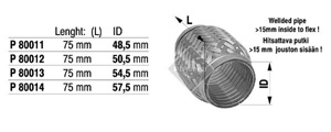 Flex Interlock in the group Exhaust parts / Flexible steel hose at  Professional Parts Sweden AB (P80011)