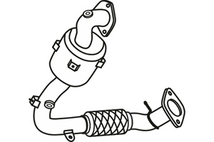 Catalytic converter in the group Exhaust parts / Catalytic converter at  Professional Parts Sweden AB (P9594CAT)