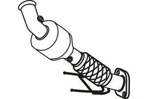 Catalytic converter in the group Exhaust parts / Catalytic converter at  Professional Parts Sweden AB (P9598DCAT)