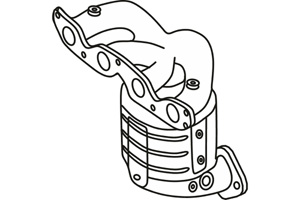 Catalytic converter in the group Exhaust parts / Catalytic converter at  Professional Parts Sweden AB (P9609CAT)