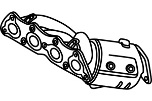 Catalytic converter in the group Exhaust parts / Catalytic converter at  Professional Parts Sweden AB (P9613CAT)