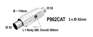 Catalytic converter in the group Exhaust parts / Catalytic converter at  Professional Parts Sweden AB (P962CAT)