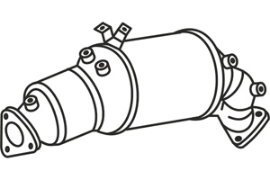 Diesel particle filter in the group  at  Professional Parts Sweden AB (P9907DPF)