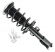 Shock absorber kit with spring and strut mounts front right